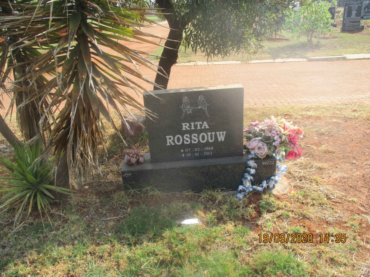 ROSSOUW Rita 1968-2012
