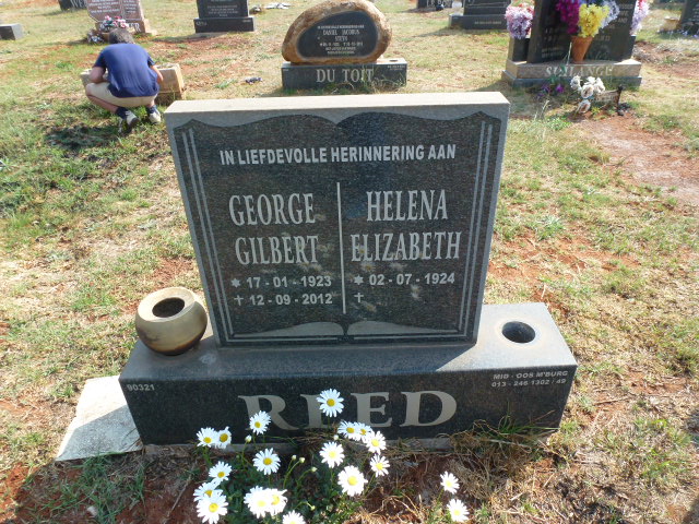 REED George Gilbert 1923-2012 &amp; Helena Elizabeth 1924-