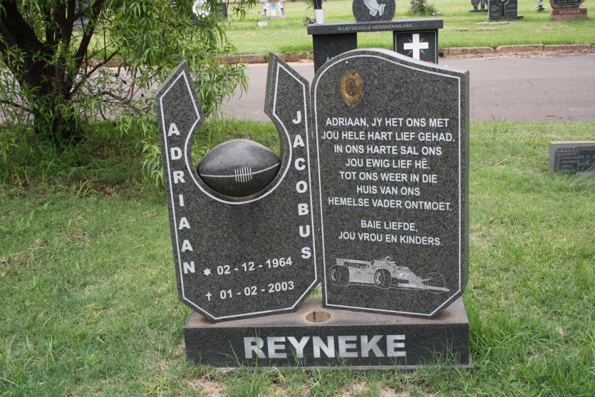 REYNEKE Adriaan Jacobus 1964-2003