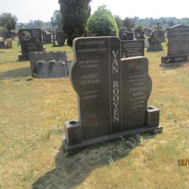 ROOYEN Jacobus Nicolaas, van 1914-2010 &amp; Cornelia Maria VAN VREDEN 1922-2004
