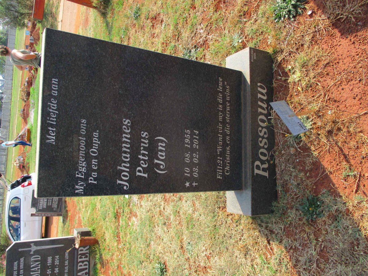 ROSSOUW Johannes Petrus 1955-2014
