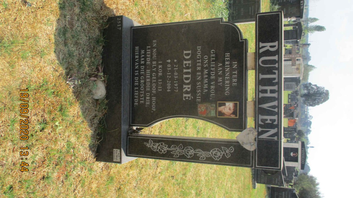 RUTHVEN Deidre 1977-2004