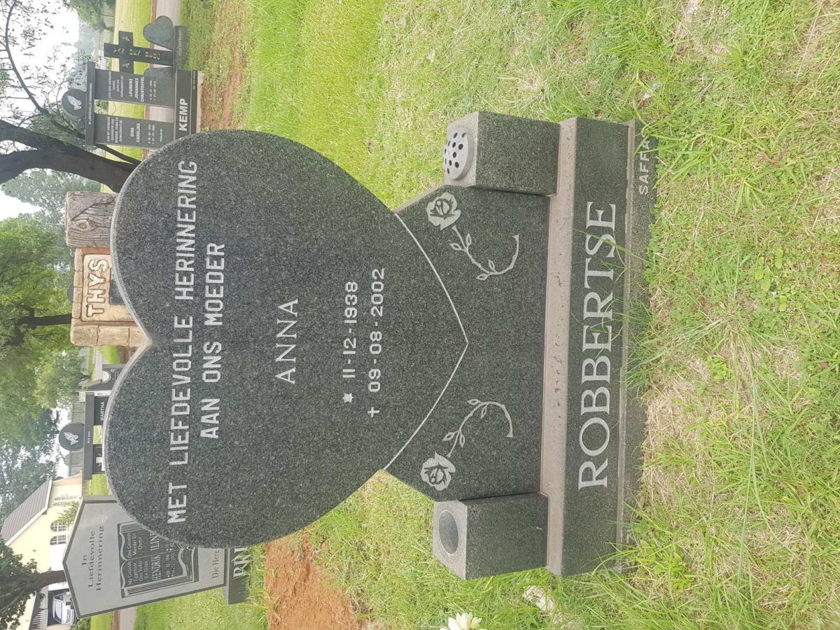 ROBBERTSE Anna 1938-2002
