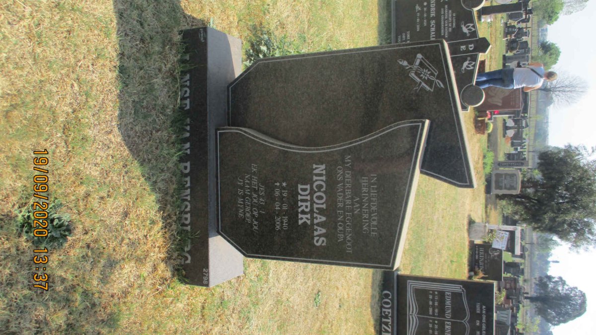 RENSBURG Nicolaas Dirk, Janse van 1940-2006