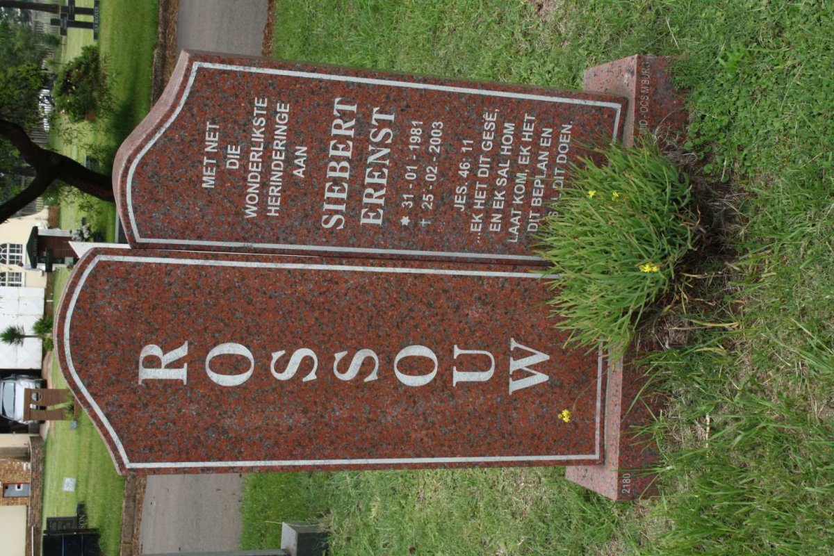 ROSSOUW Siebert Ernst 1981-2003