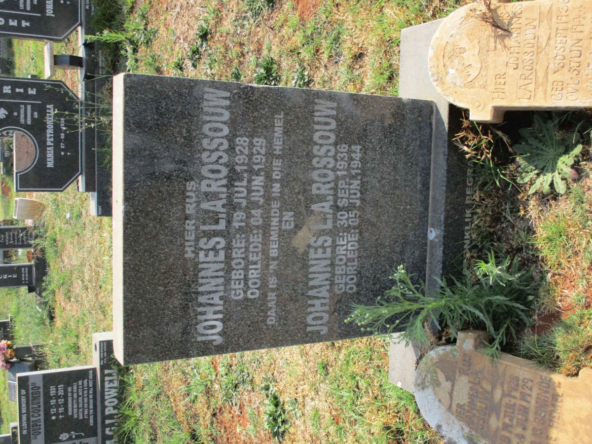 ROSSOUW Johannes L.A. 1928–1929 :: ROSSOUW Johannes L.A. 1936–1944 #1