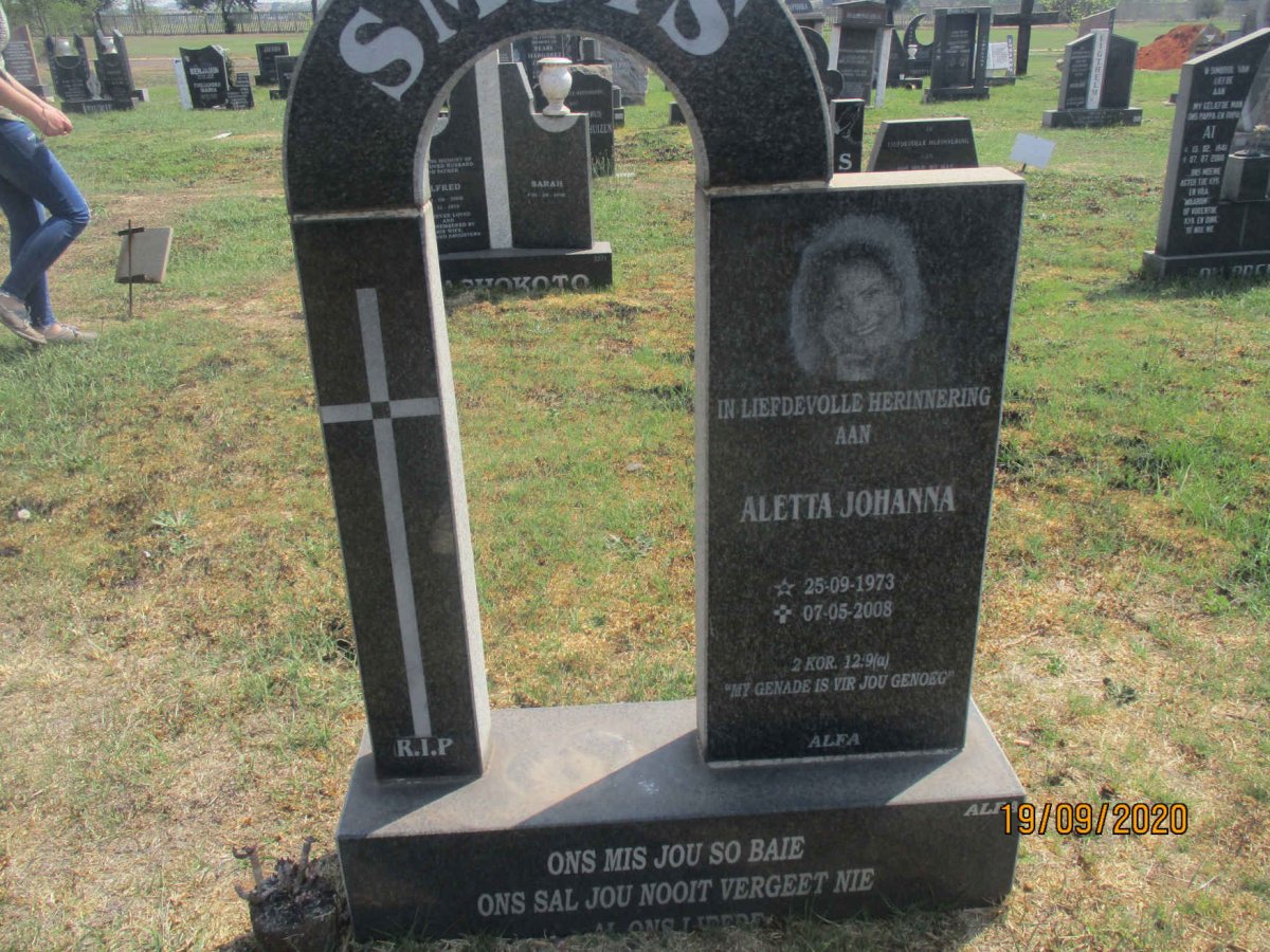 SMUTS Aletta Johanna 1973-2008