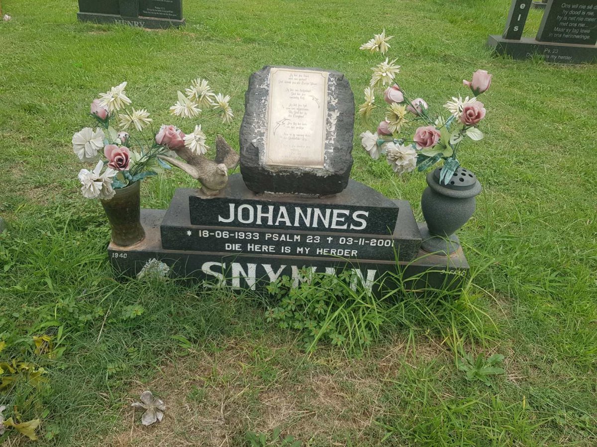 SNYMAN Johannes 1933-2001
