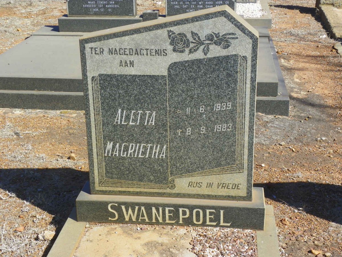 SWANEPOEL Aletta Magrietha 1939-1983