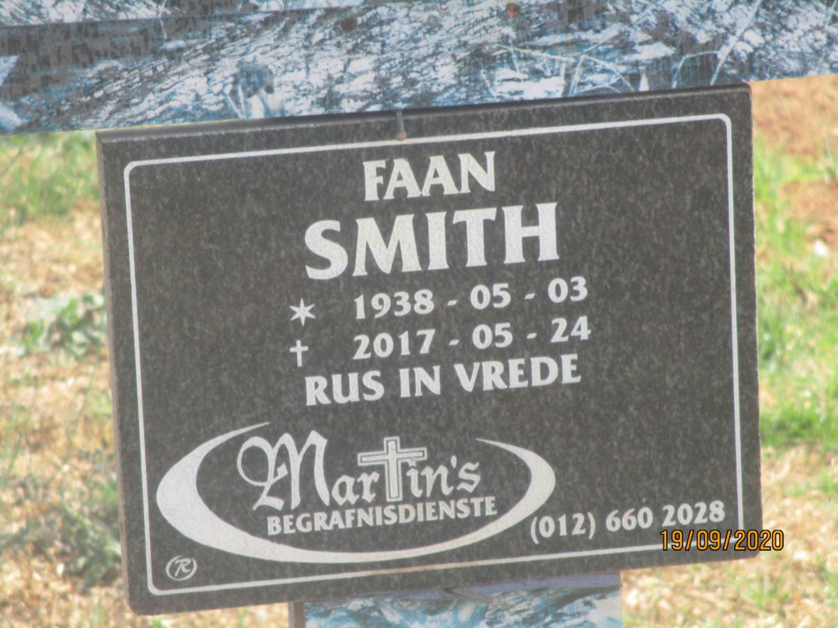 SMITH Faan 1938-2017