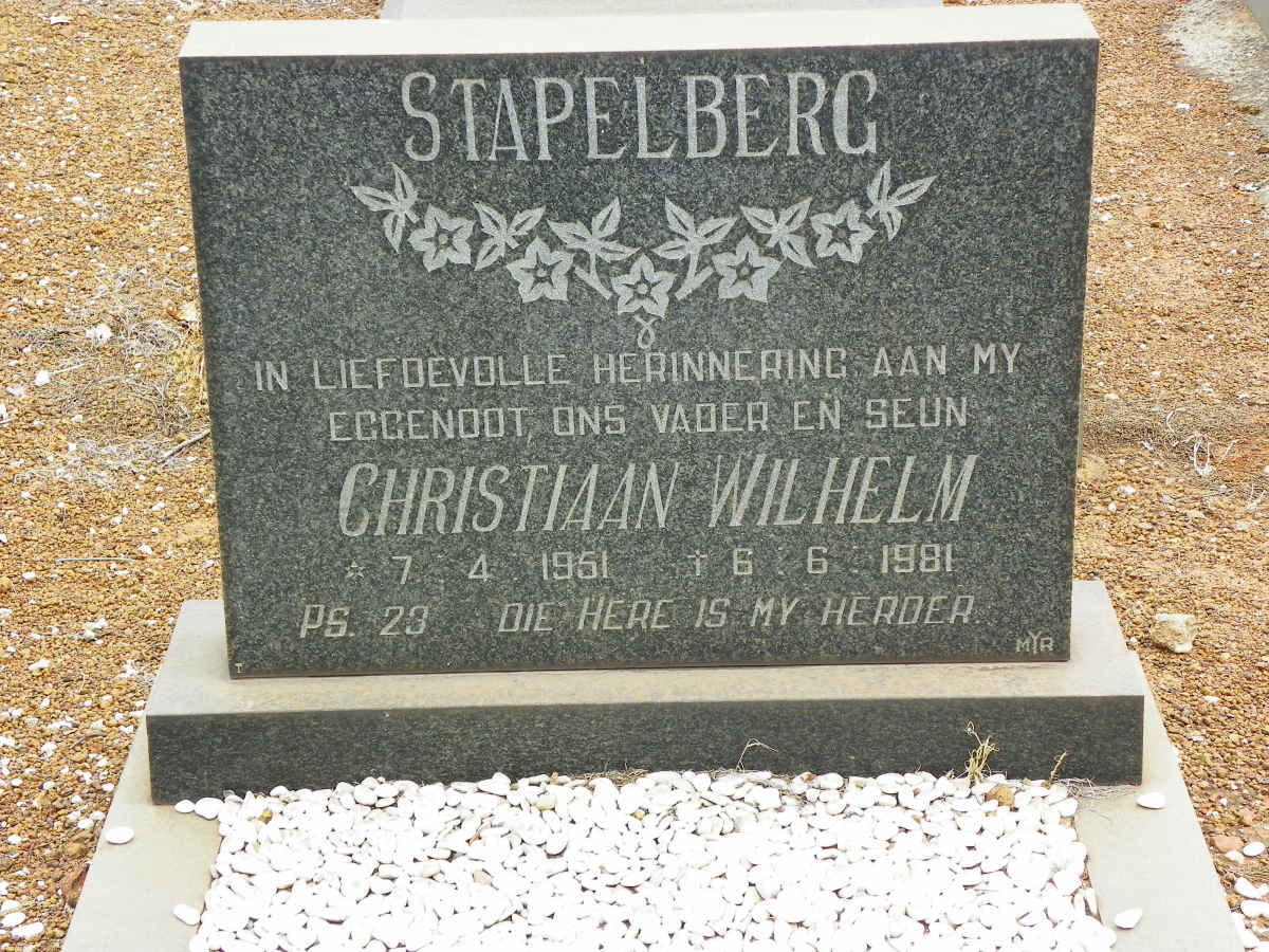 STAPELBERG Christiaan Wilhelm 1951-1981