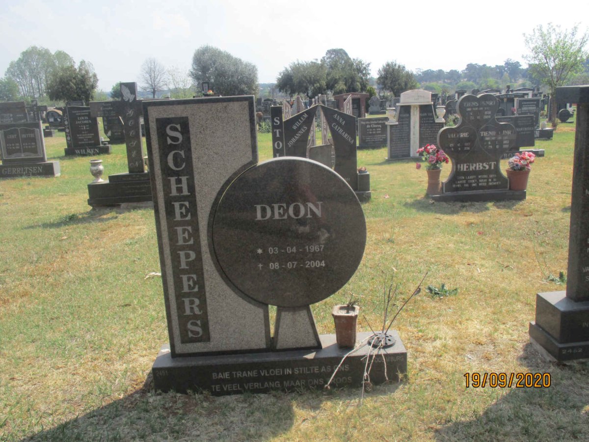 SCHEEPERS Deon 1967-2004