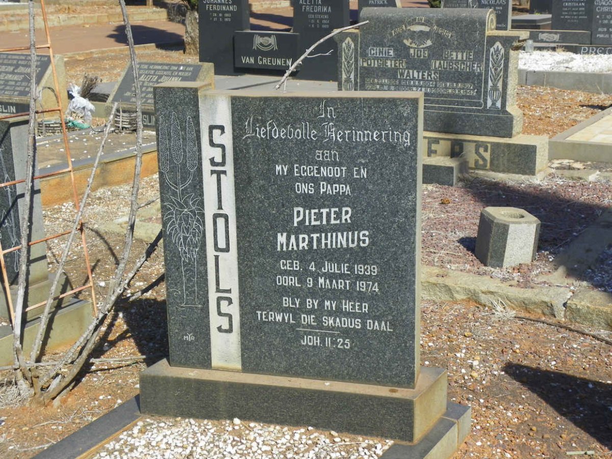 STOLS Pieter Marthinus 1939-1974