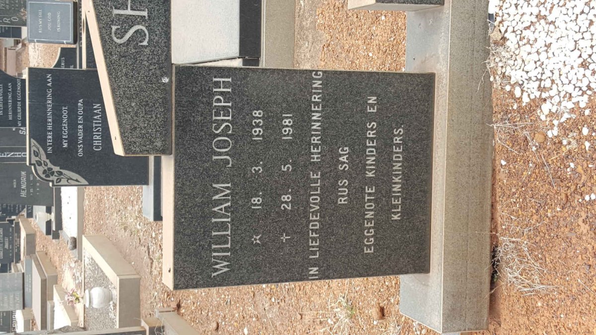 SHIELDS William Joseph 1938-1981 &amp; Maria Petronella 1943- #2