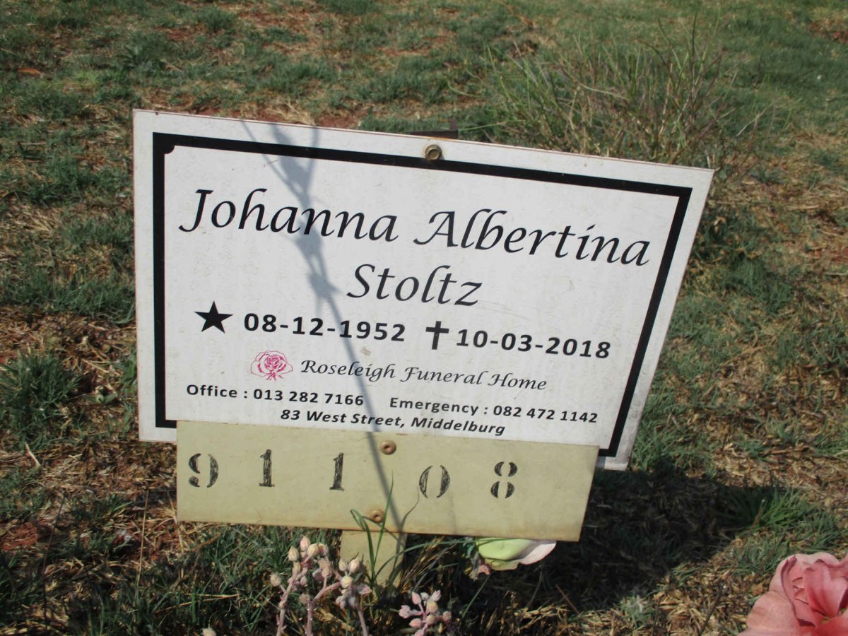 STOLTZ Johanna Albertina 1952-2018