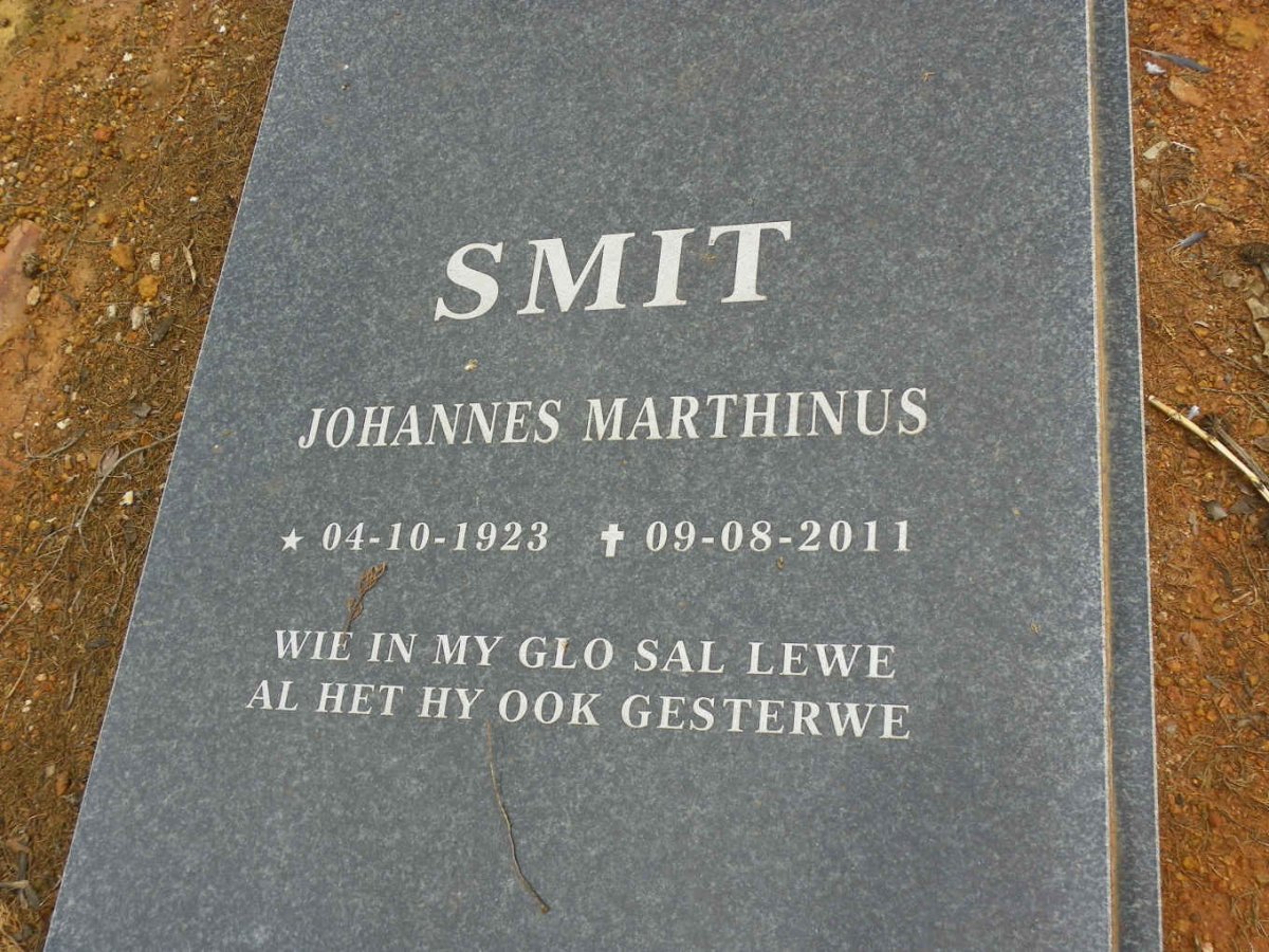 SMIT Johannes Marthinus 1923-2011