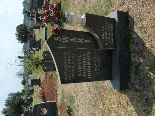 SWART Samuel Jacobus Johannes 1925-2005