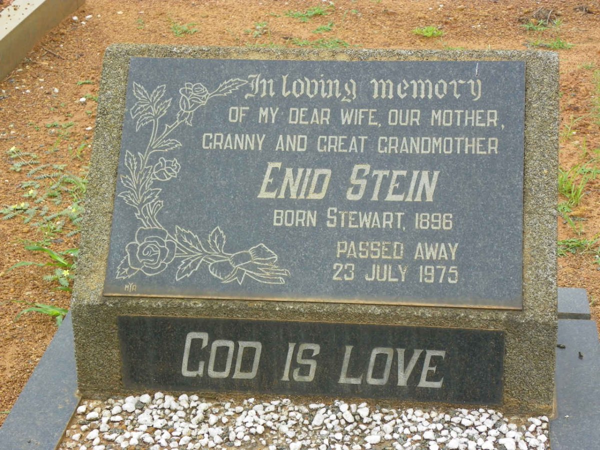 STEIN Enid nee STEWART 1896-1975