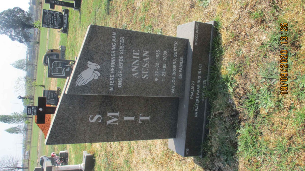 SMIT Annie Susan 1935-2009