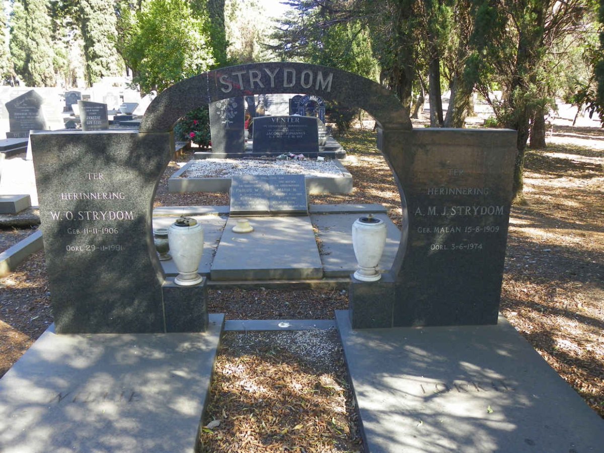 STRYDOM W.O. 1906-1981 &amp; A.M.J. MALAN 1909-1974