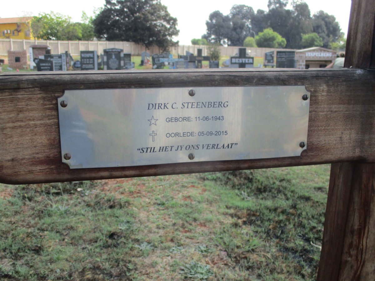 STEENBERG Dirk C. 1943-2015
