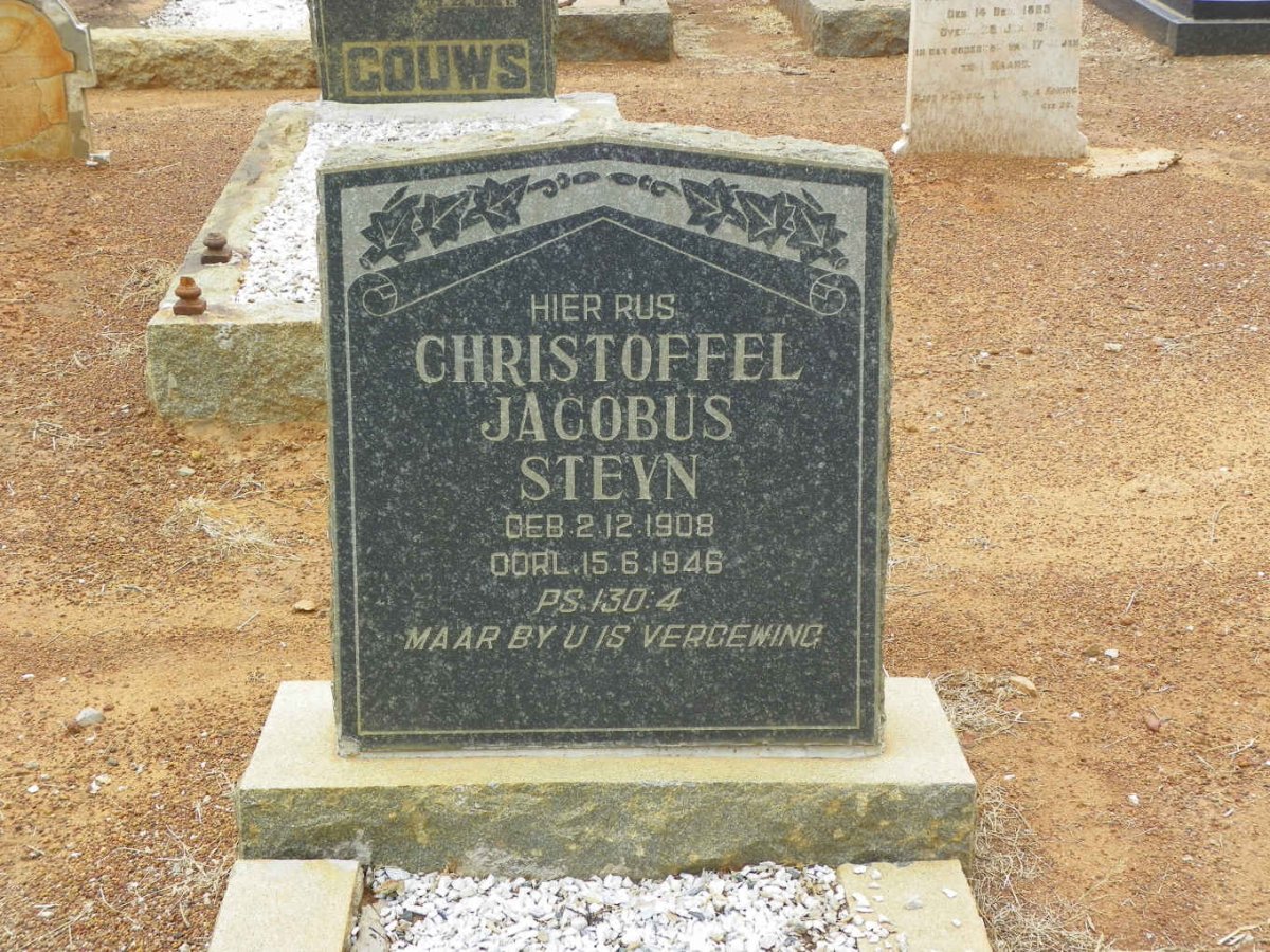 STEYN Christoffel Jacobus 1908-1946