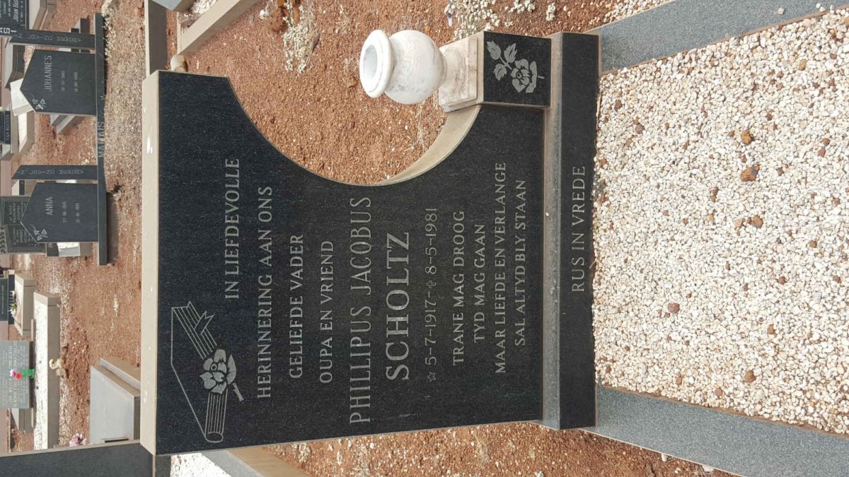 SCHOLTZ Phillipus Jacobus 1917-1981