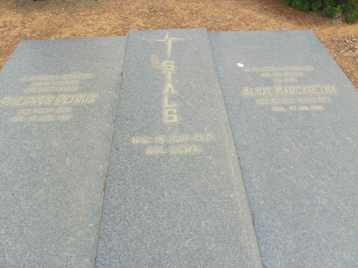 STALS Philippus Petrus 1908-1980 &amp; Alida Margaretha DU TOIT 1907-1986 #1