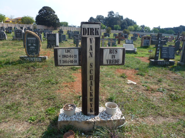 SCHALKWYK L.D.C., van 1963-2014