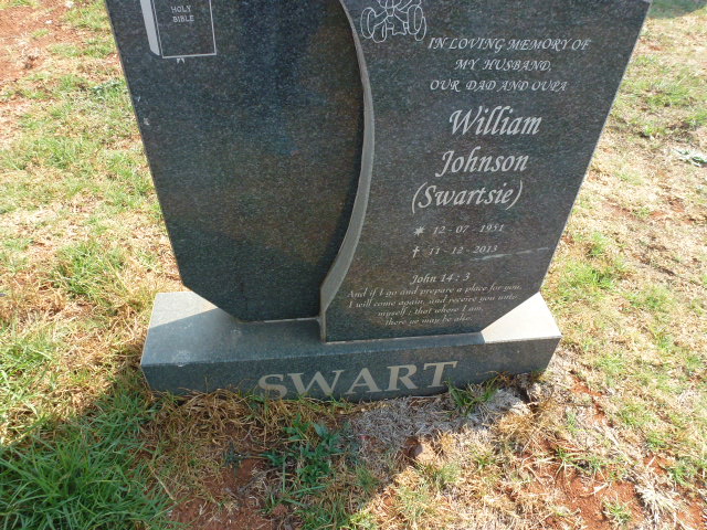 SWART William Johnson 1951-2013