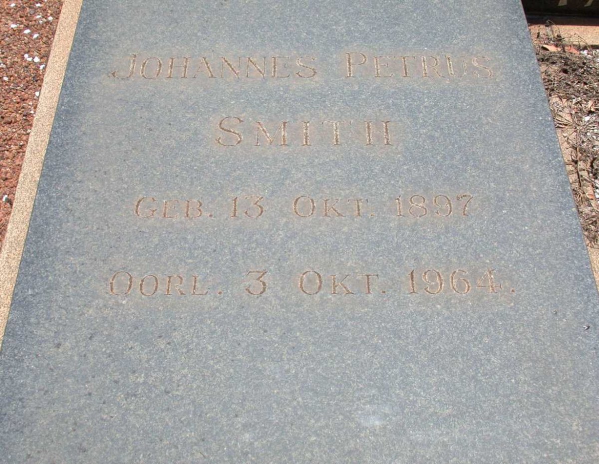 SMITH Johannes Petrus 1897-1964