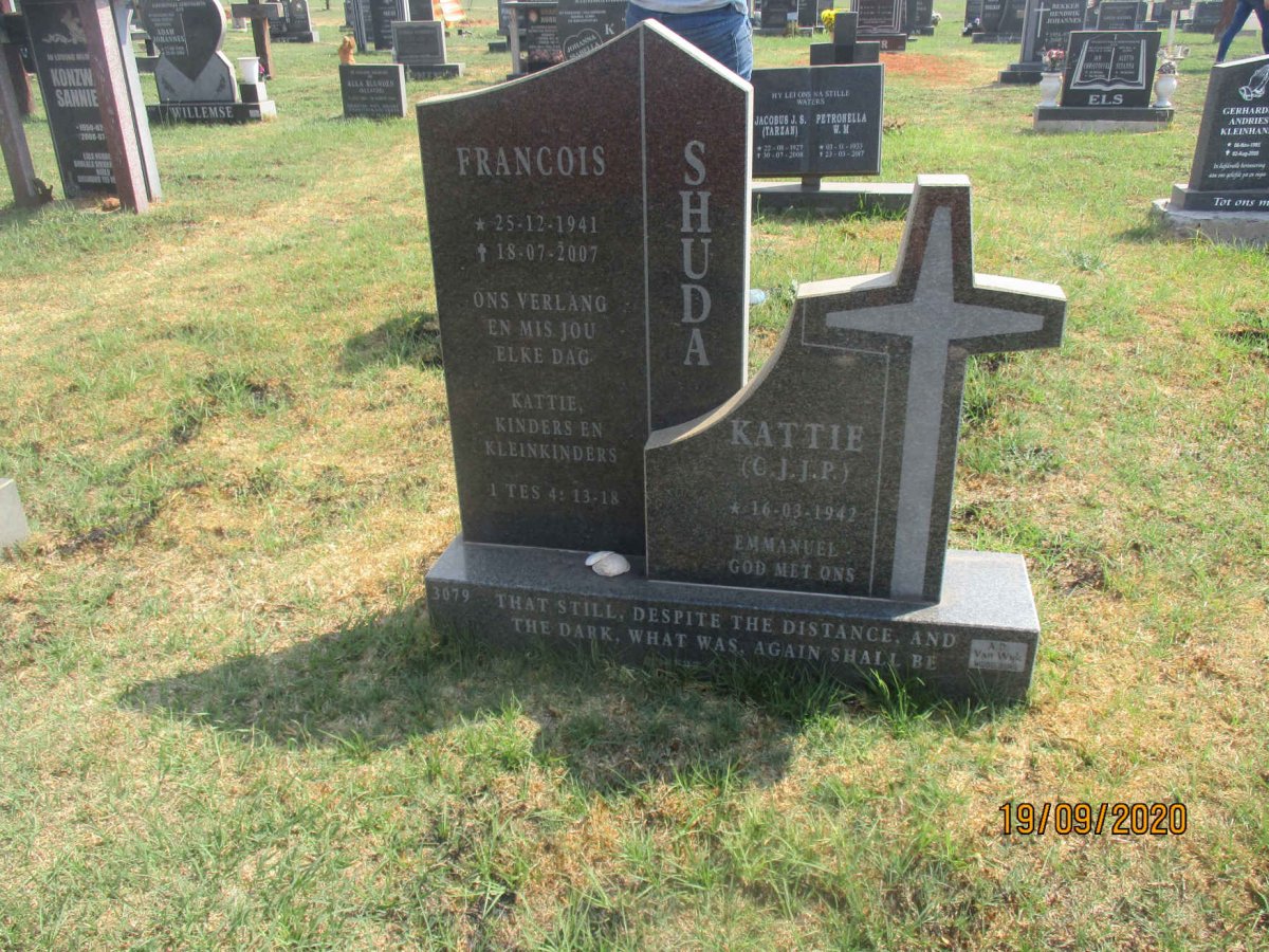 SHUDA Francois 1941-2007 &amp; C.J.J.P. 1942-