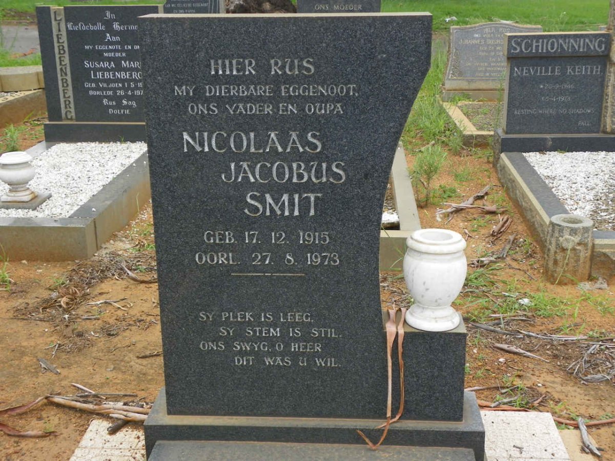 SMIT Nicolaas Jacobus 1915-1973