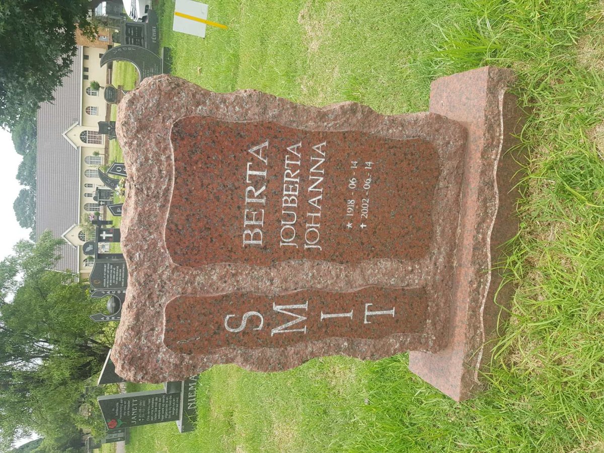 SMIT Jouberta Johanna 1918-2002
