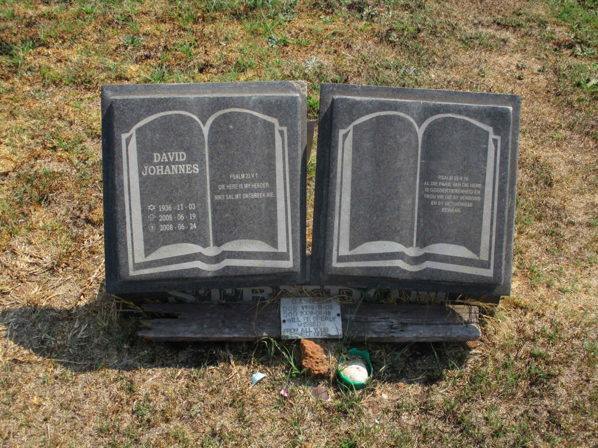 STRYDOM David Johannes 1936–2008 #1