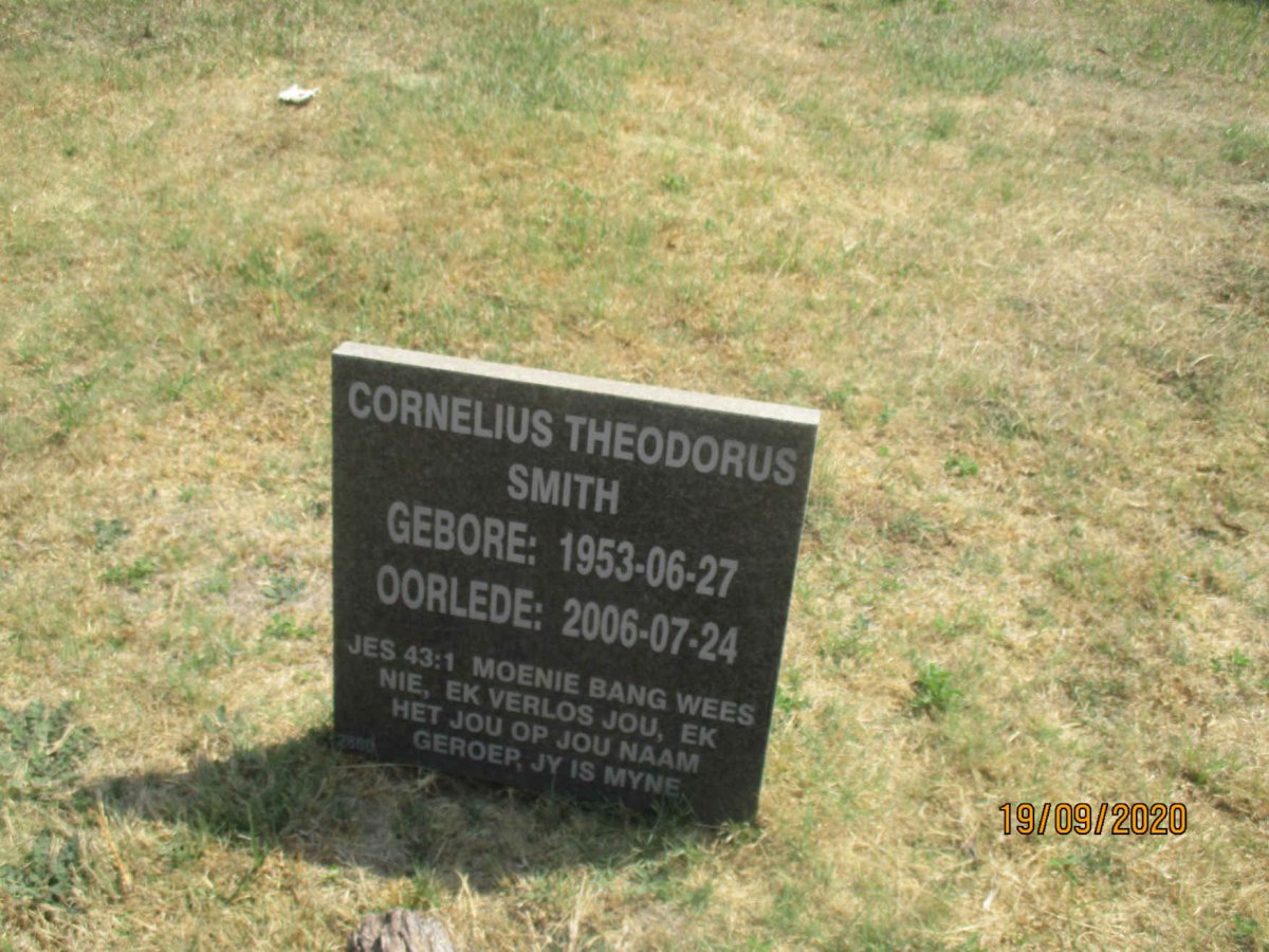 SMITH Cornelius Theodorus 1953-2006