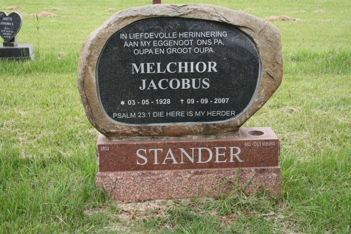STANDER Melchior Jacobus 1928-2007