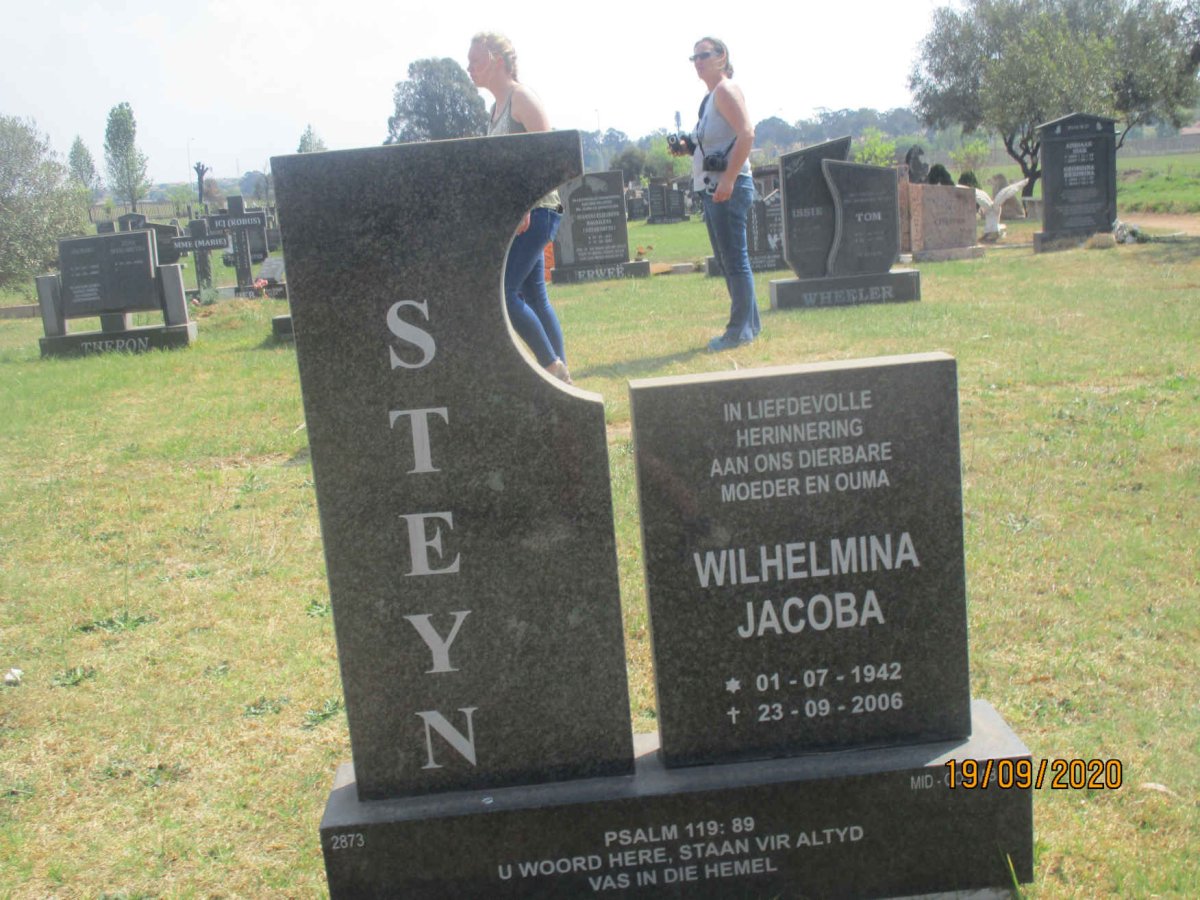 STEYN Wilhelmina Jacoba 1942-2006