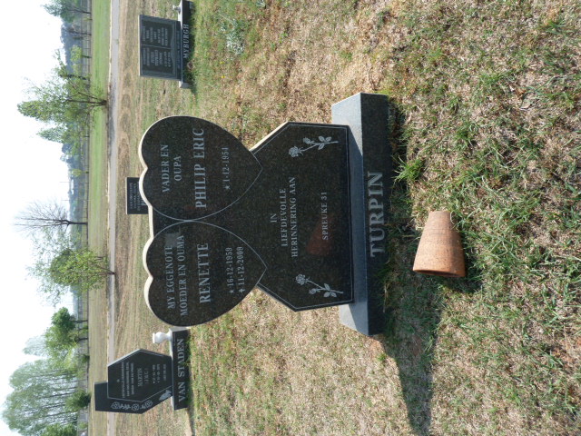 TURPIN Philip Eric 1954- &amp; Renette 1959-2009