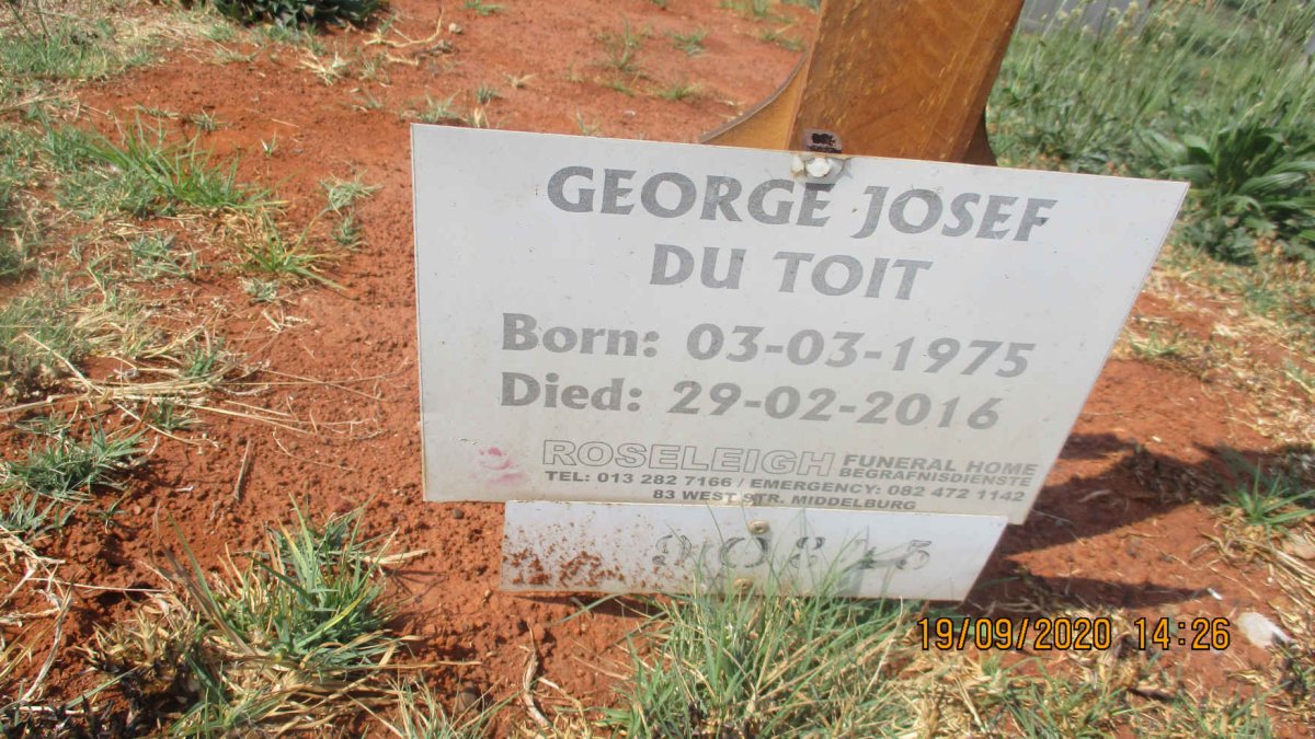 TOIT George Josef, du 1975–2016 #2