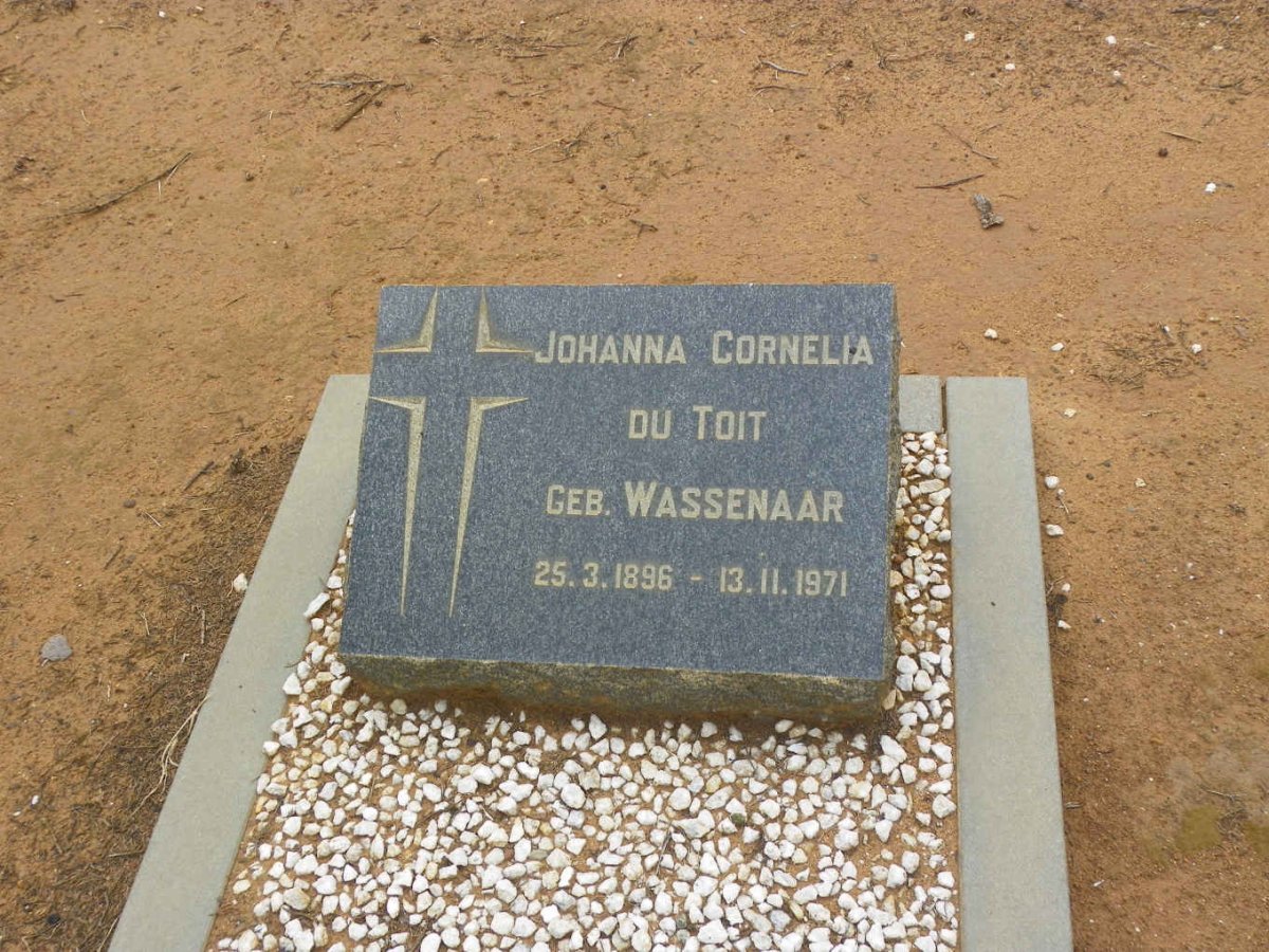 TOIT Johanna Cornelia, du nee WASSENAAR 1896-1971
