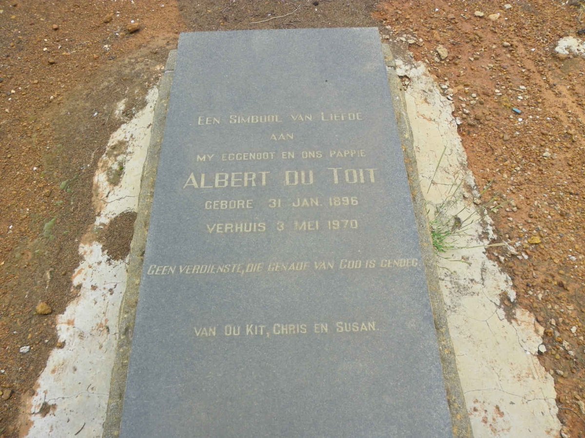TOIT Albert, du 1896-1970