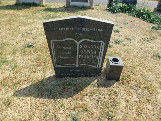 ? Susanna Sophia Fransina 1942-2006