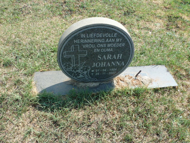 ? Sarah Johanna 1954-2007