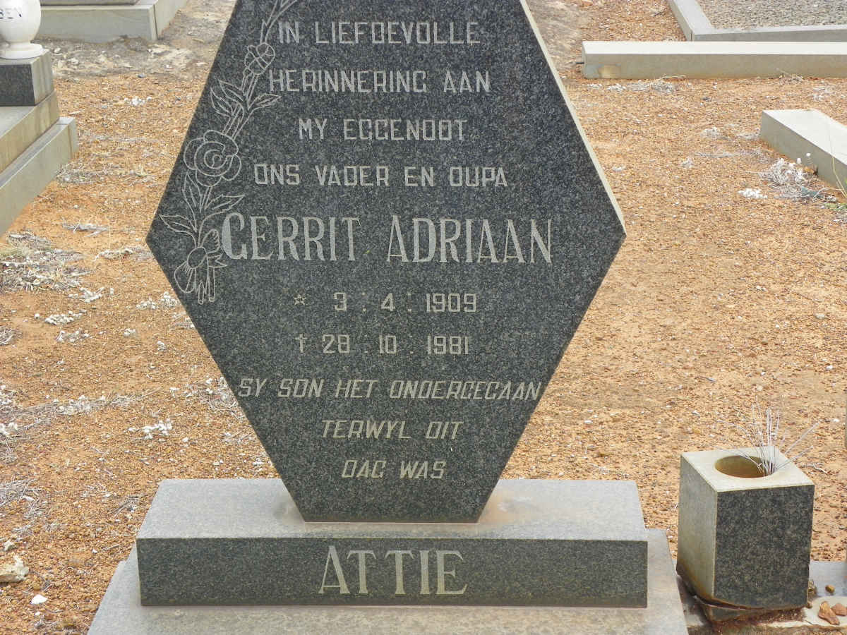 ? Gerrit Adriaan 1909-1981