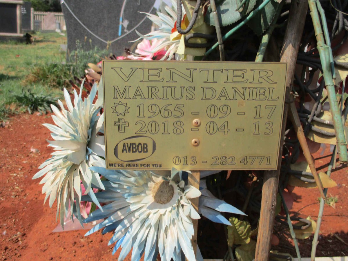 VENTER Marius Daniel 1965-2018