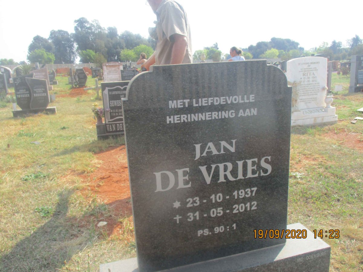 VRIES Jan, de 1937-2012