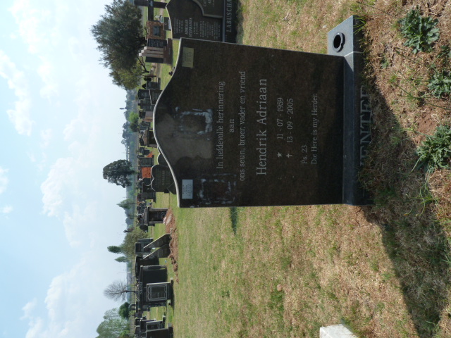 VENTER Hendrik Adriaan 1959-2005