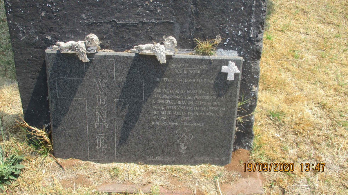 VENTER Annette Yvonne 1952-2004
