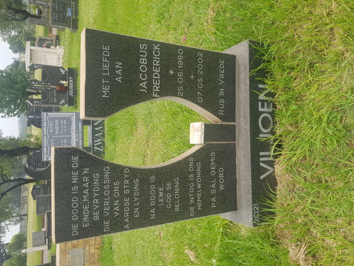VILJOEN Jacobus Frederick 1960-2002
